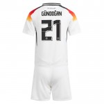 Günstige Fußballtrikots Deutschland Gundogan 21 Kinder Heimtrikot EURO 2024 Kurzarm
